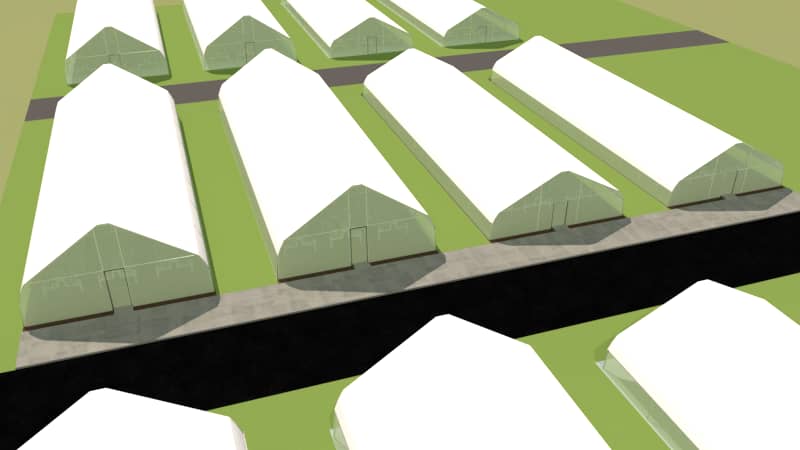 3D Aerial Farm Site View